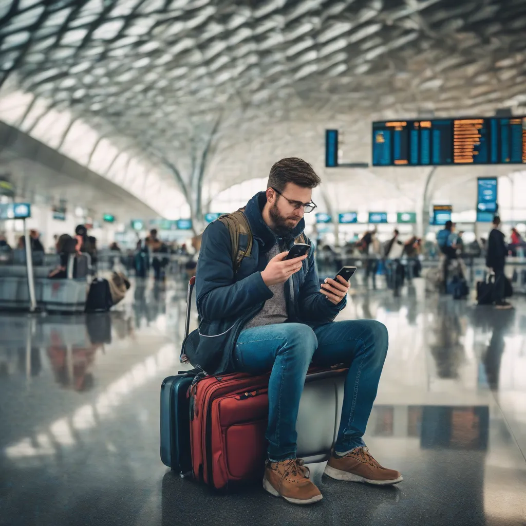 Traveler Checking Phone for Updates