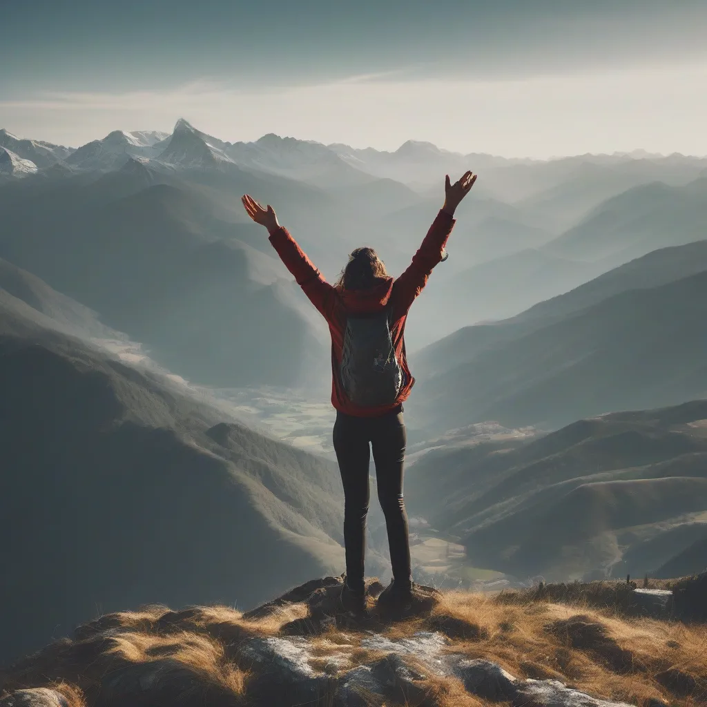 Traveler Enjoying Nature