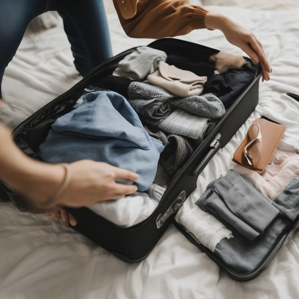 Traveler Packing Luggage