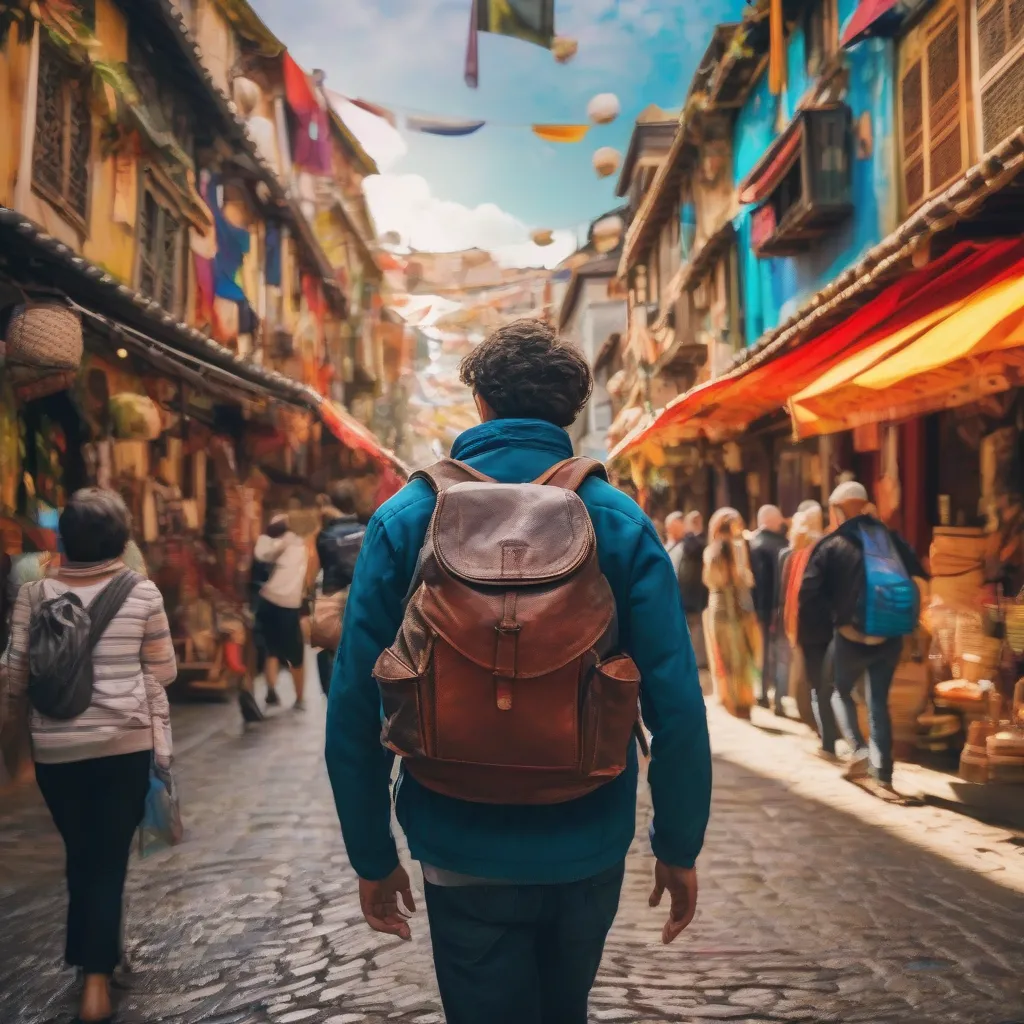 Traveler Exploring a Foreign City