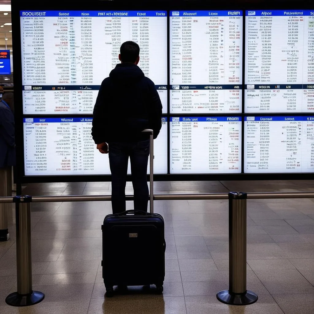 Traveler with Suitcase