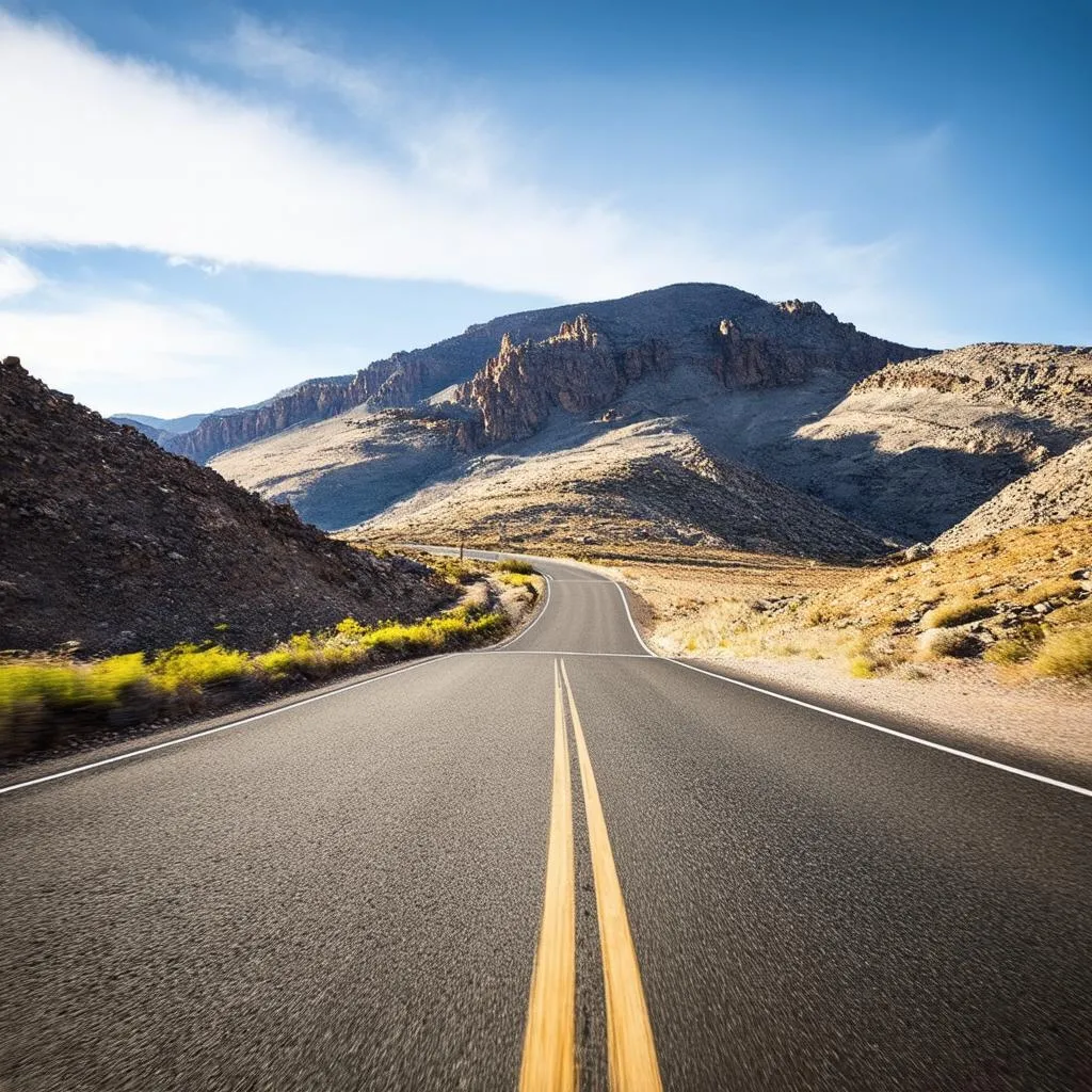 Open Road with Mountain Vista