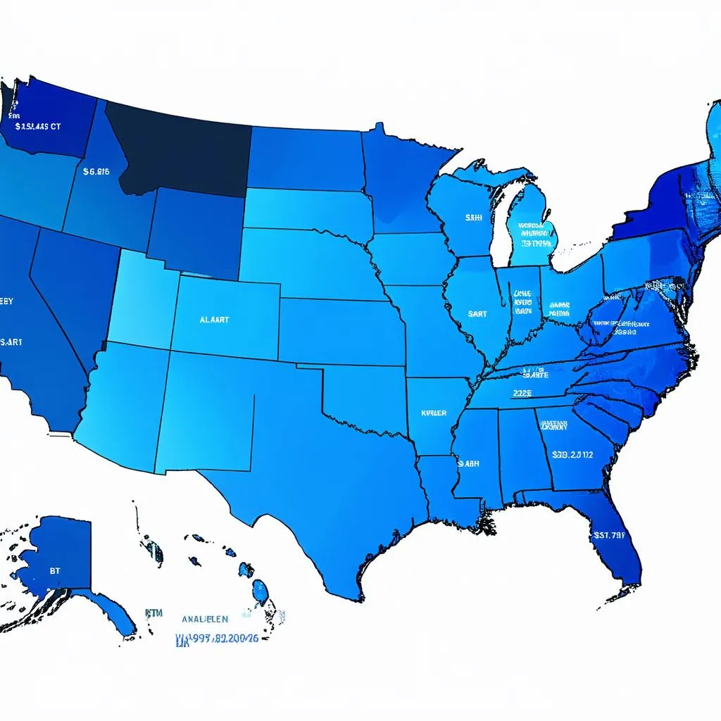 Salary Map for Traveling Radiology Techs