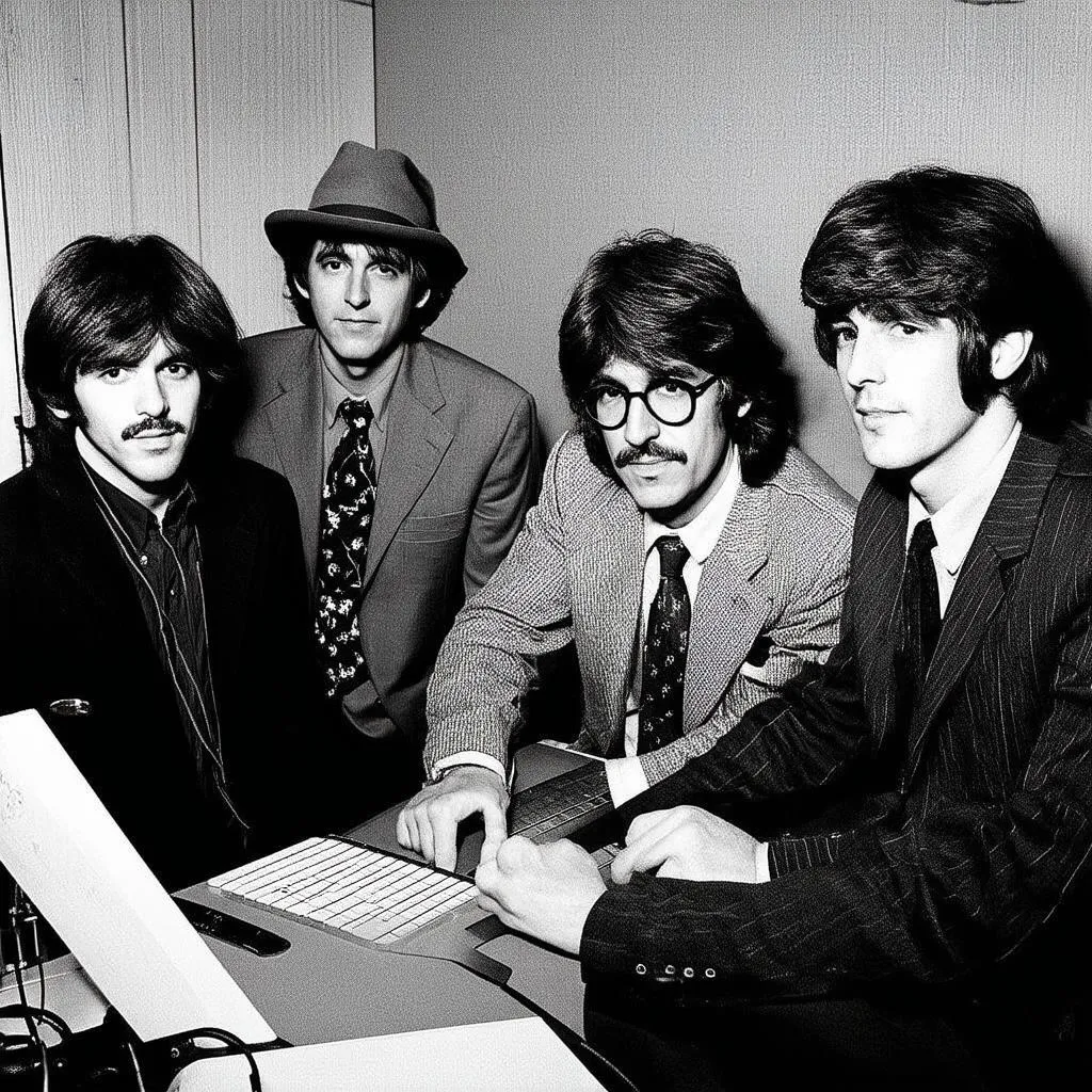 The Traveling Wilburys in the Studio