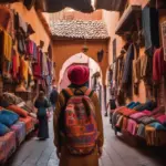 Traveller exploring Morocco