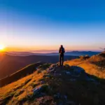 Traveller on a Mountain