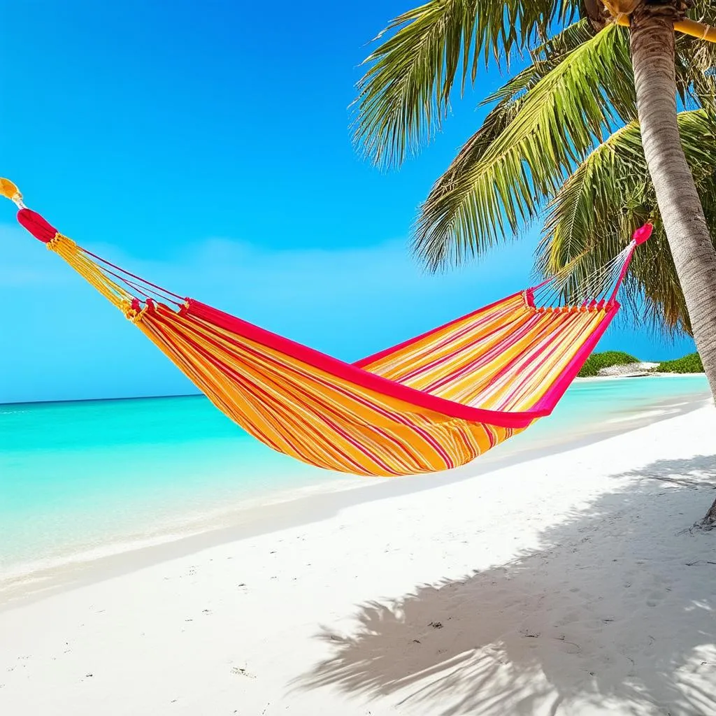 Relaxing on a Tropical Beach