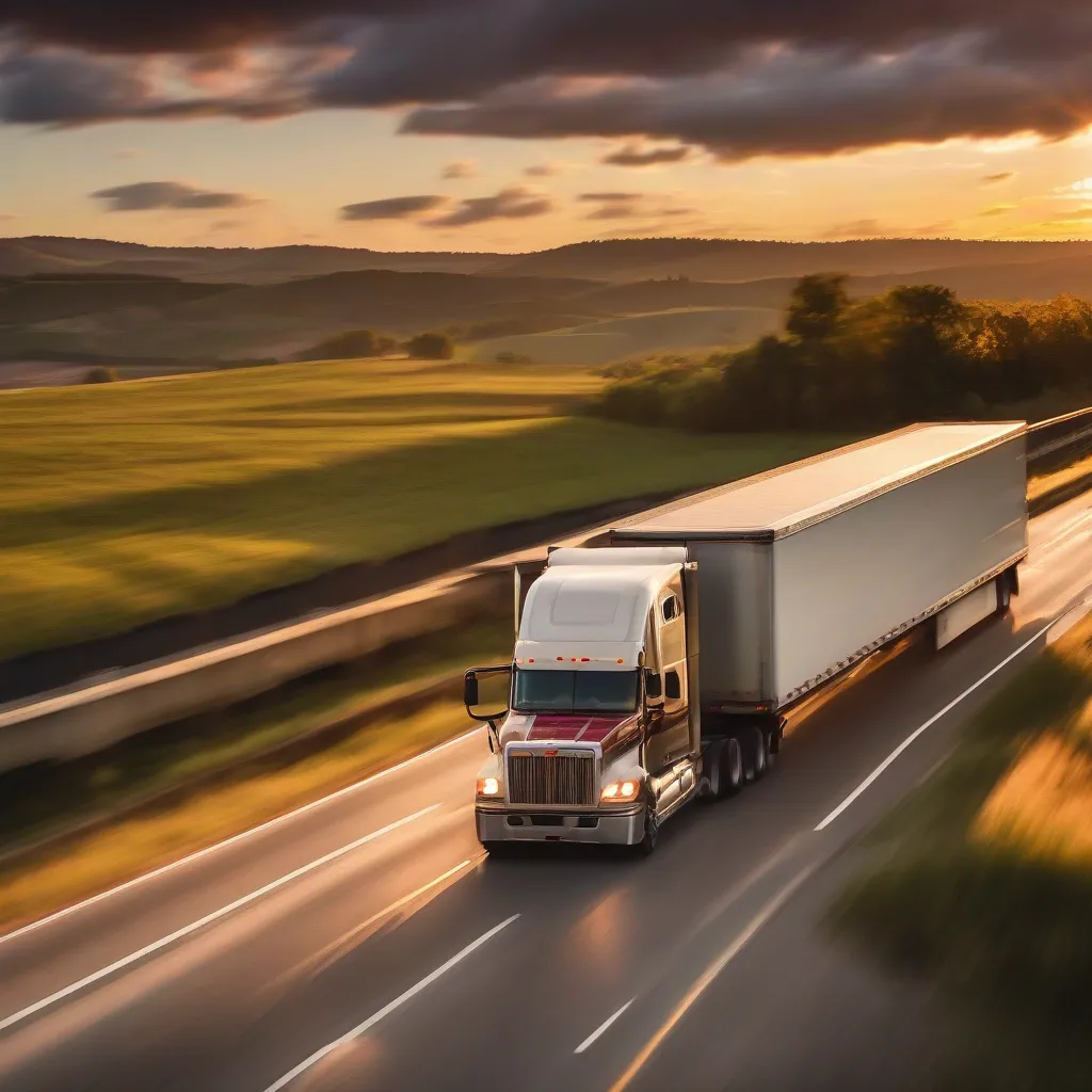 Truck on Highway