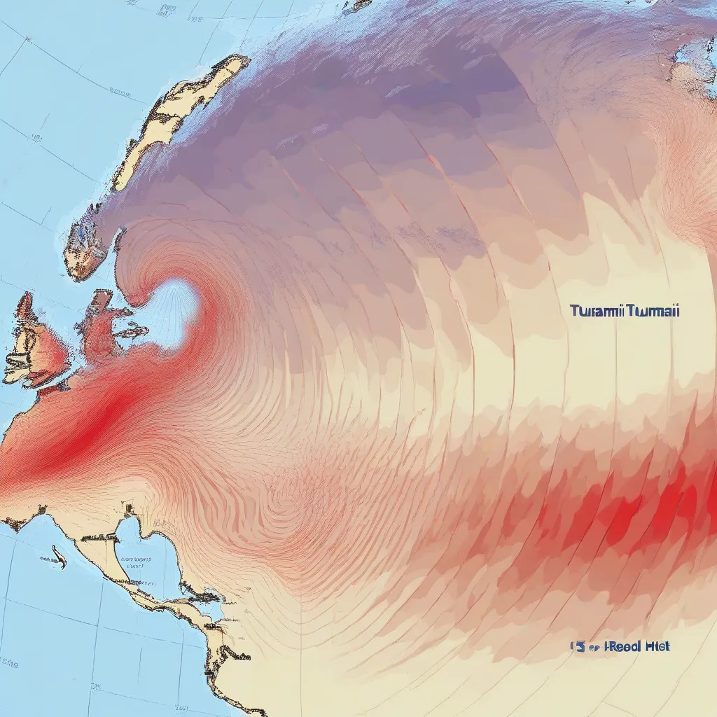 Tsunami Simulation Map