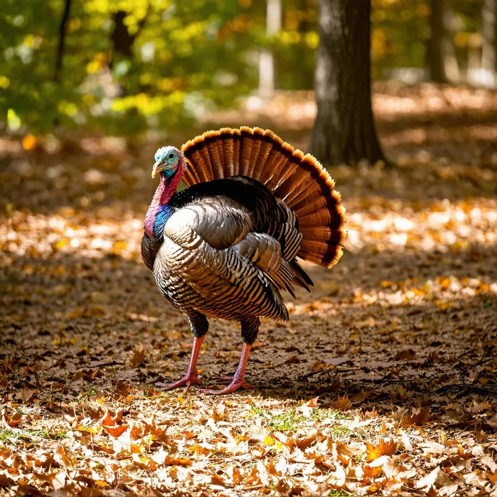 Wild Turkey in Forest