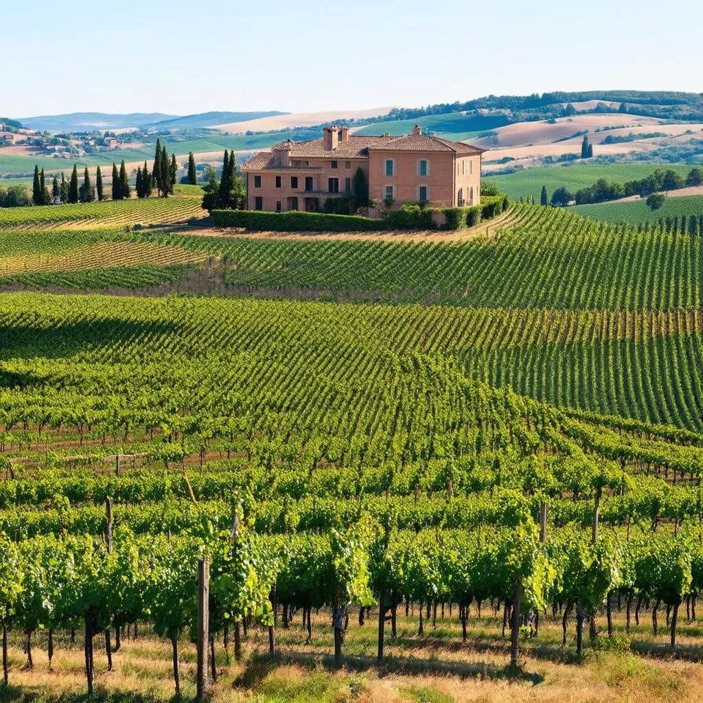 Tuscan Countryside Vineyards