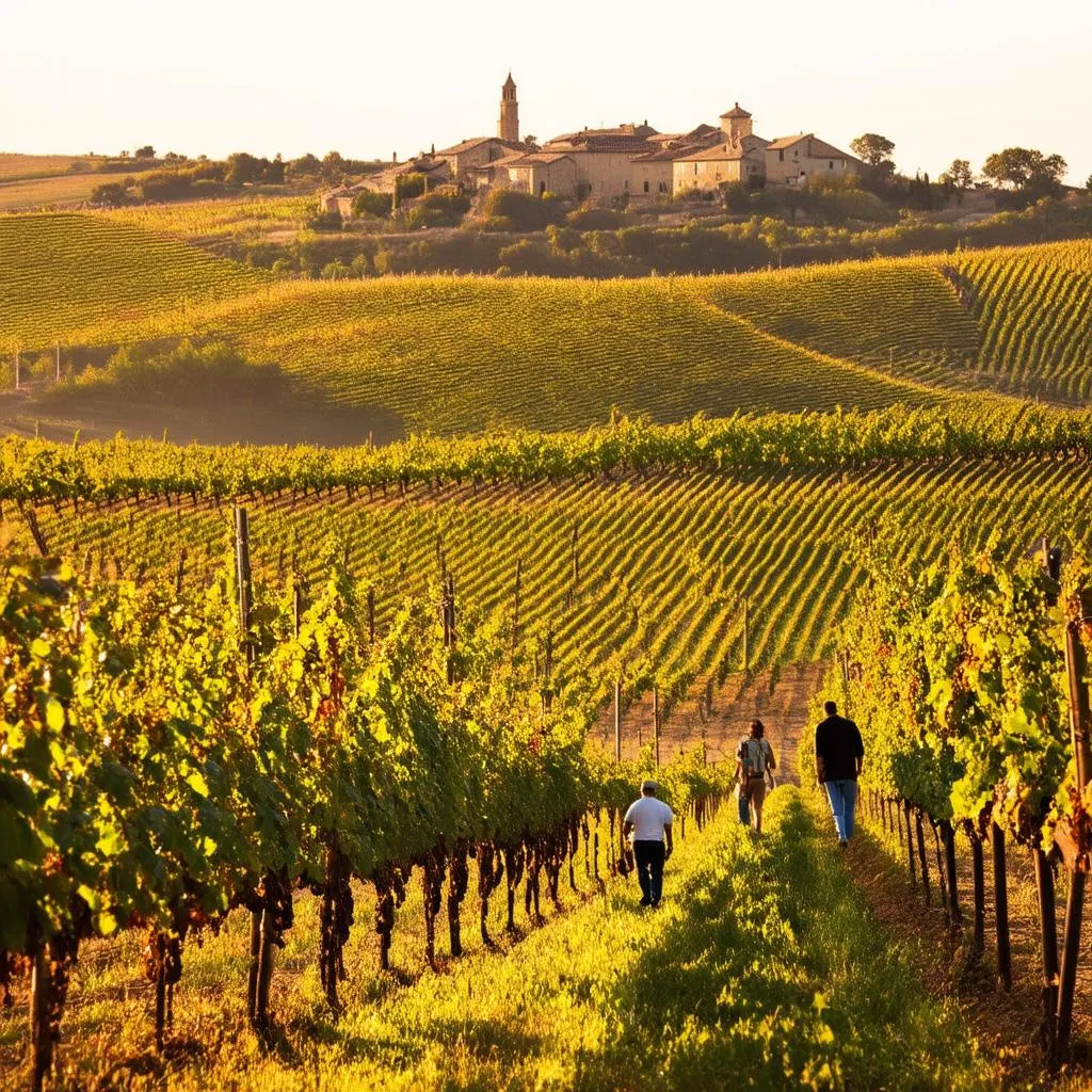 Tuscan Vineyards in September