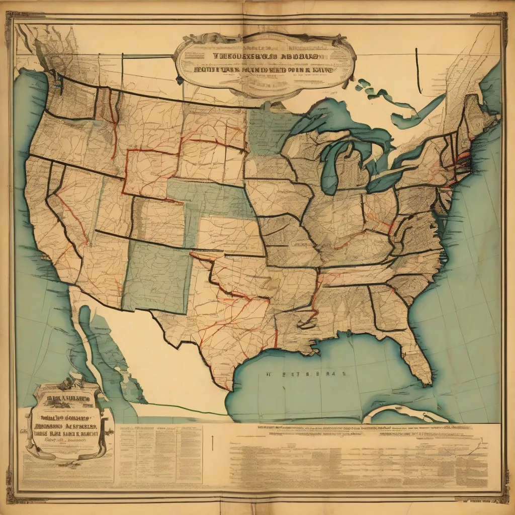 Map of Underground Railroad Routes