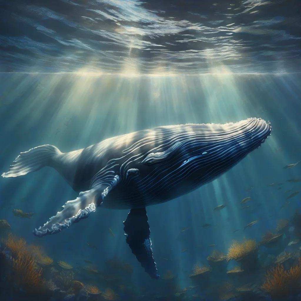 An Underwater Soundscape with Whale Calls