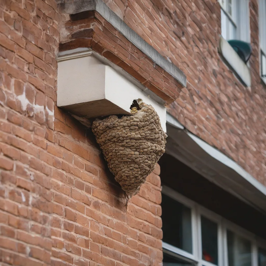 Wasp Nest in Urban Area