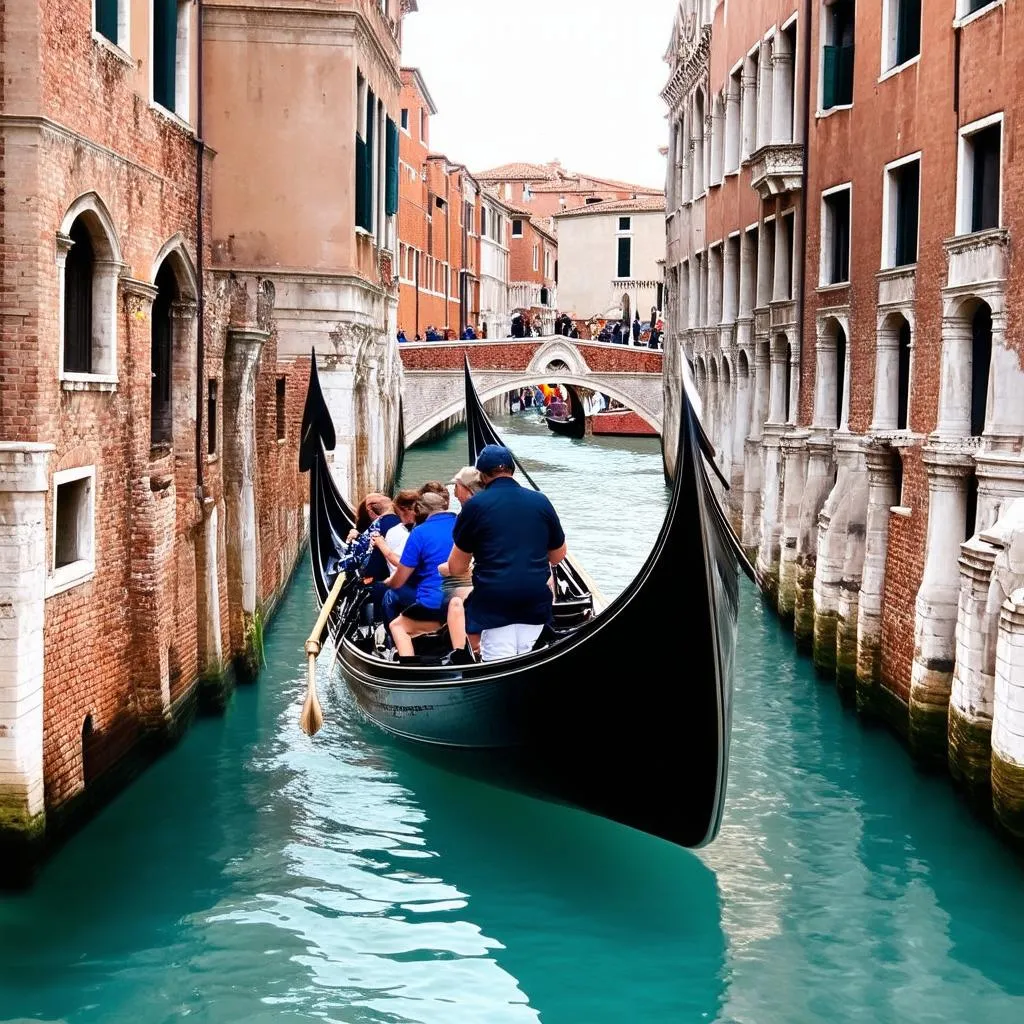 Gondola ride in Venice