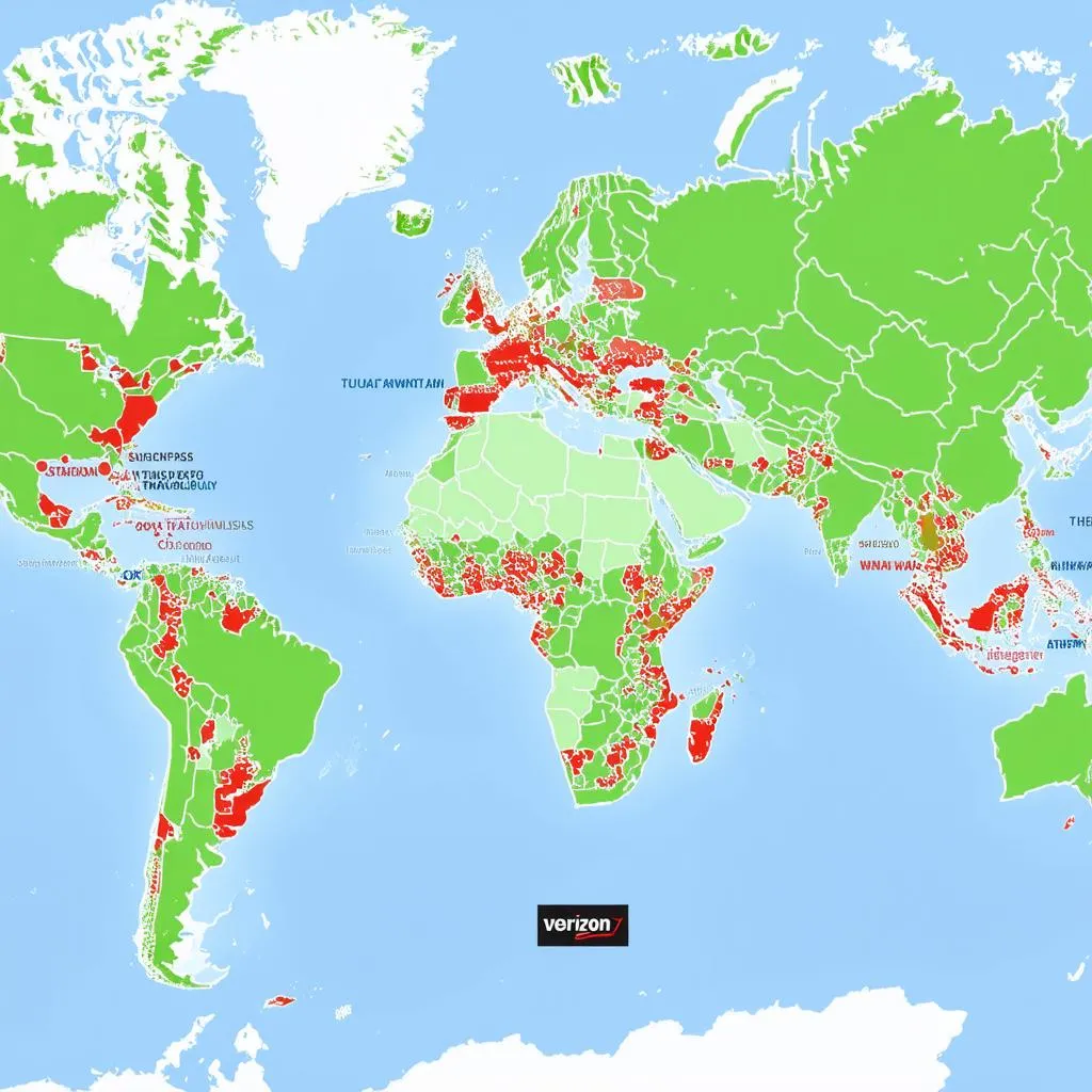 Verizon TravelPass Coverage Map