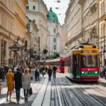 Safe and pedestrian-friendly streets of Vienna