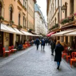 Safe and charming street in Vienna