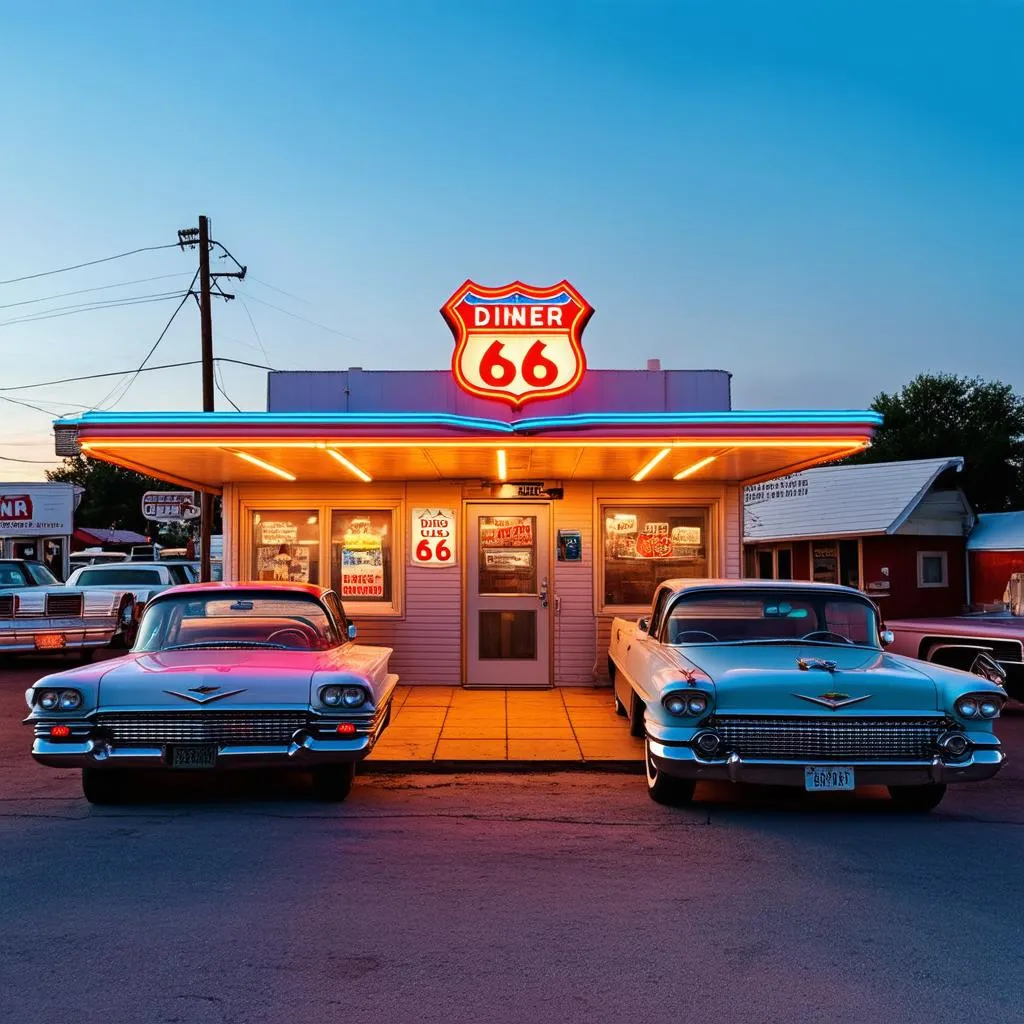 Vintage Diner on Route 66