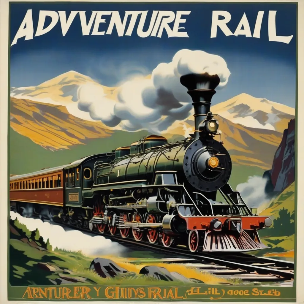 Travel Poster for Train Travel 