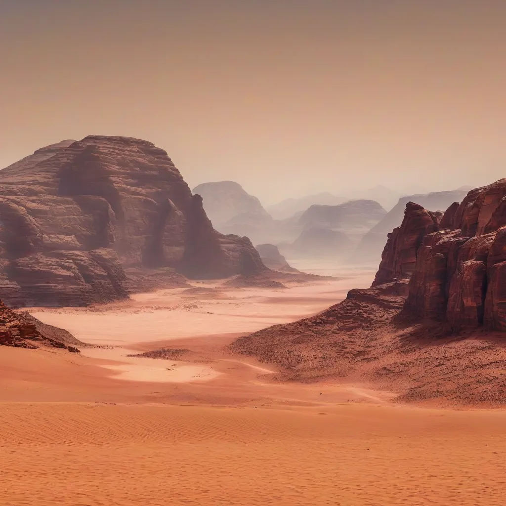 Wadi Rum Desert Landscape