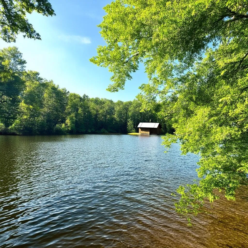 Serene Walden Pond