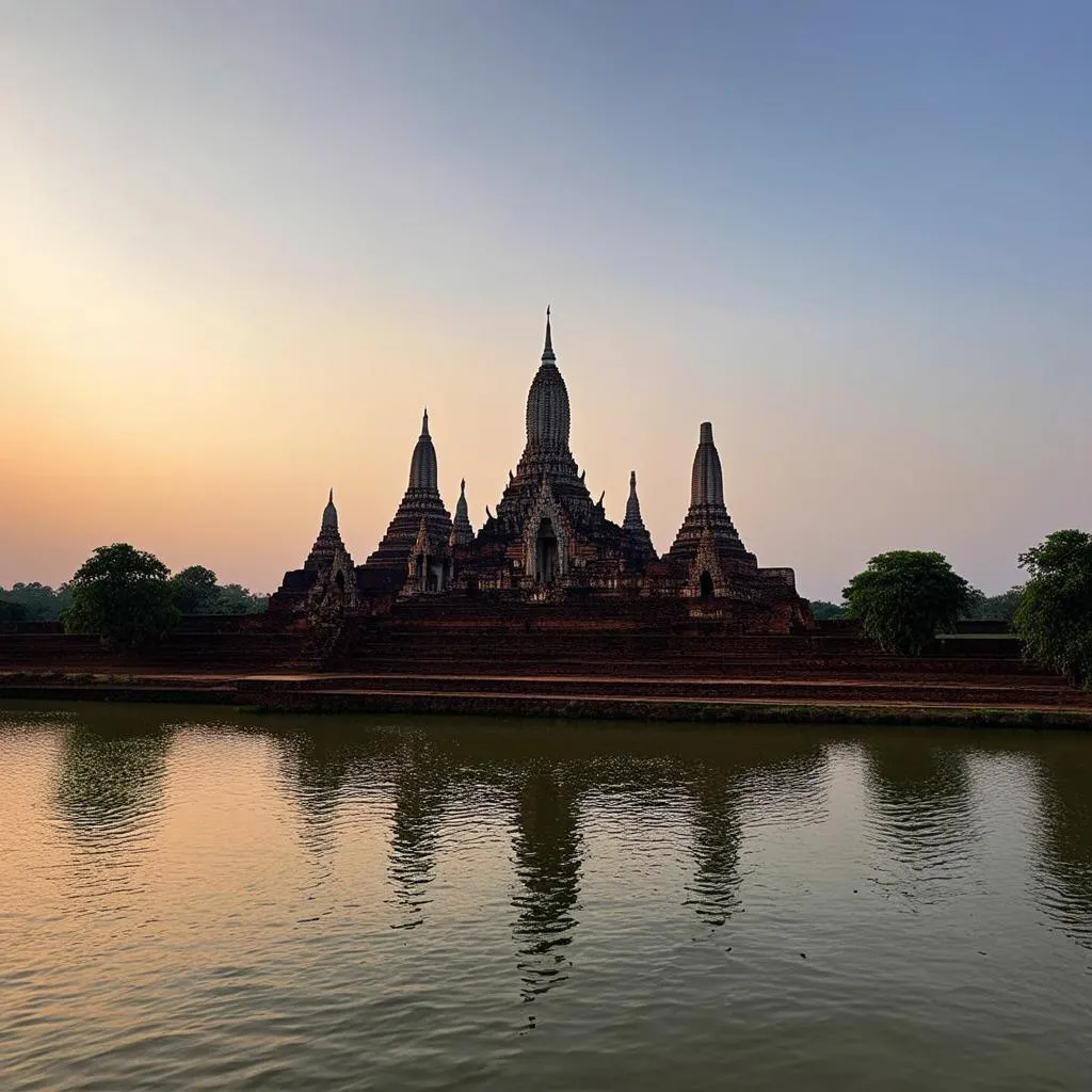 Wat Chaiwatthanaram at Sunset