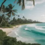 Waves Crashing on Shore