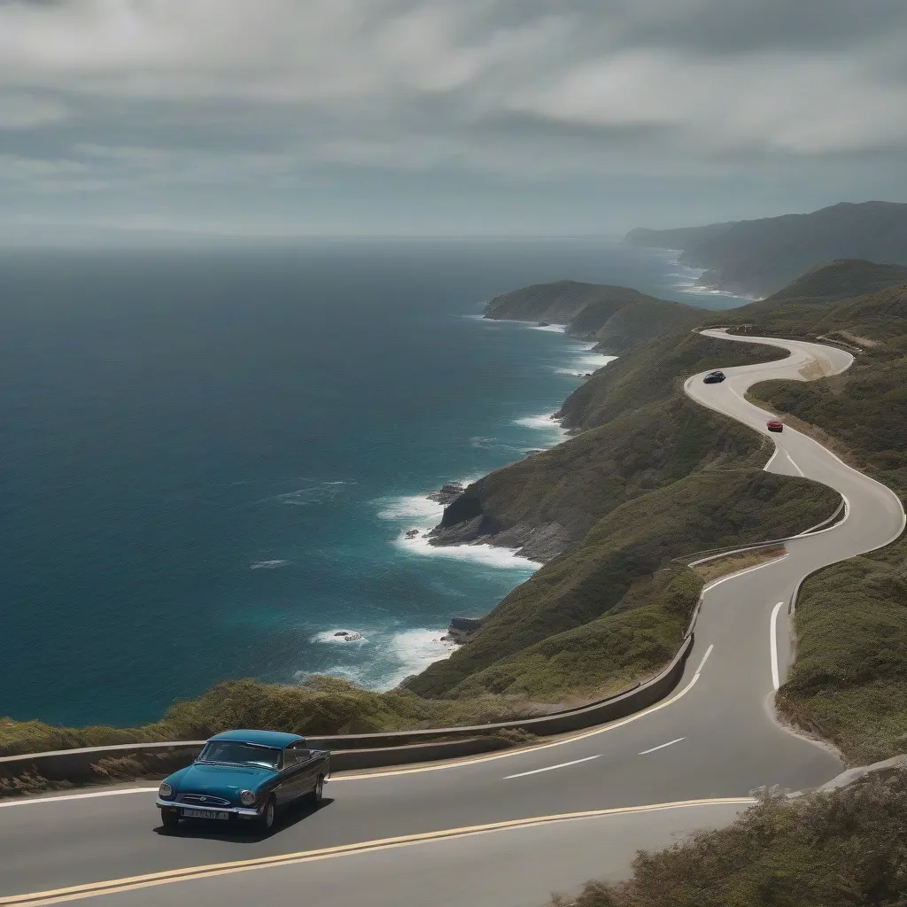 Winding Coastal Road