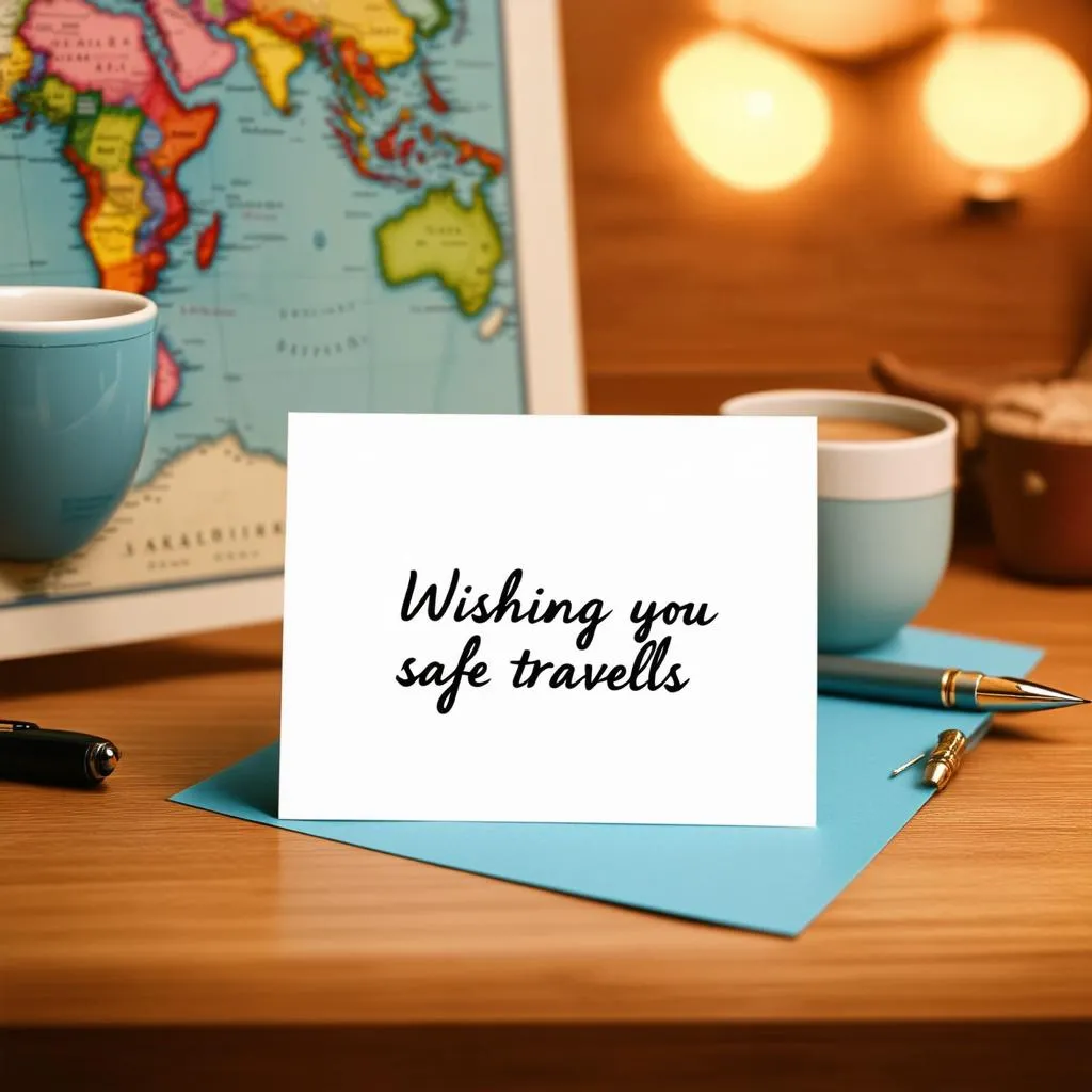 Wishing You Safe Travels Card