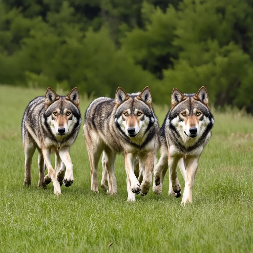 Wolf Pack Single File