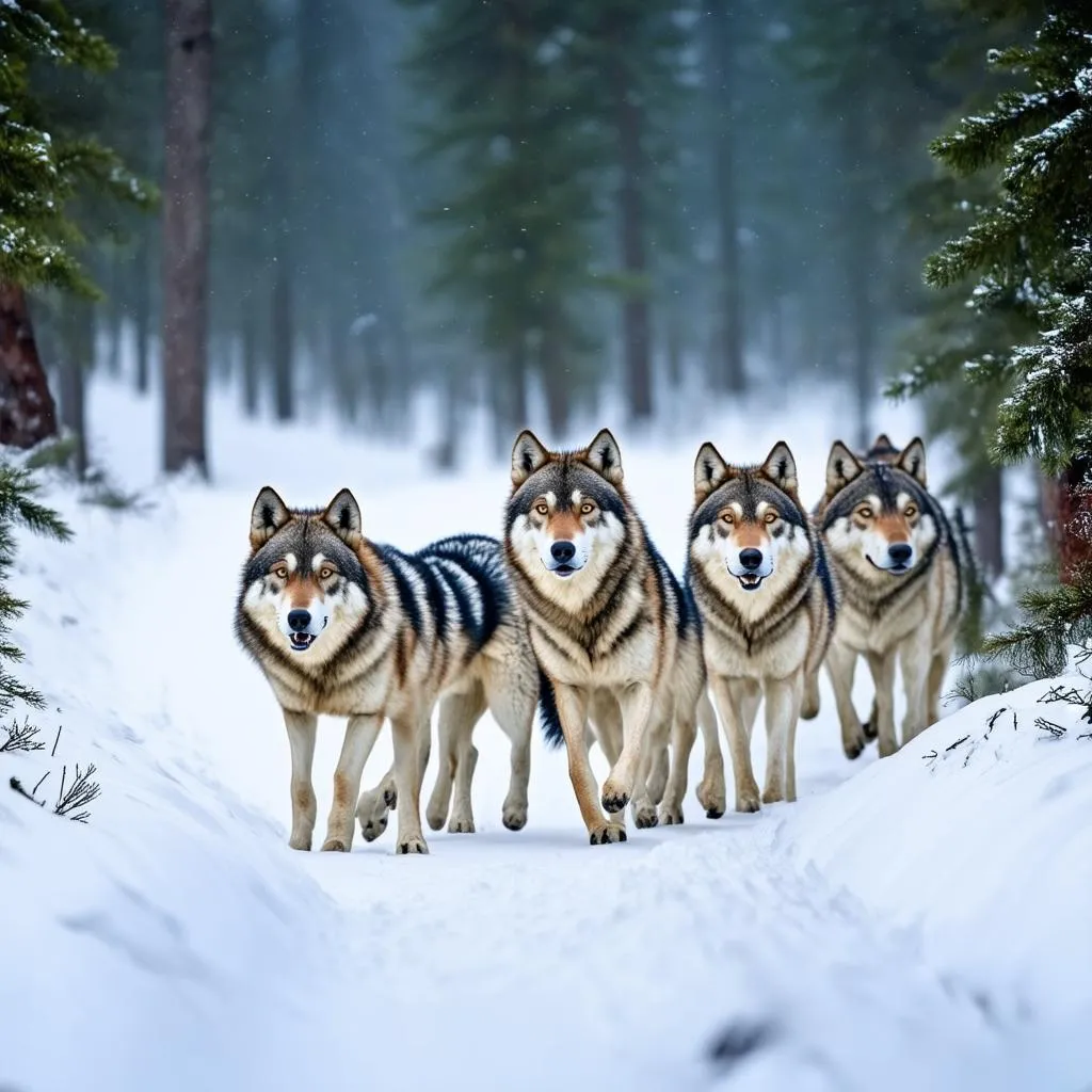 How Do Wolves Travel in a Pack: Unraveling the Mystery of the Nomadic Hunter