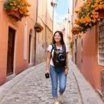 Woman Exploring Seville's Charm