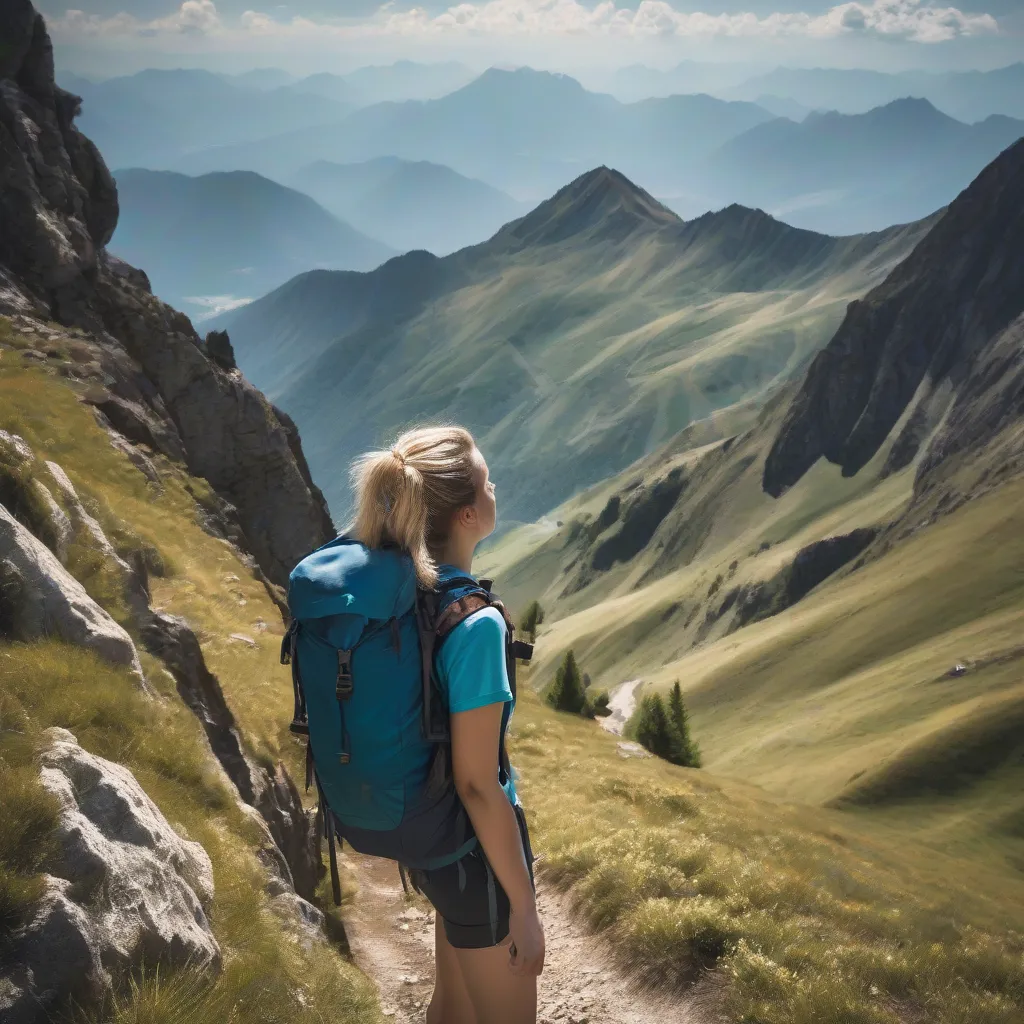 Solo Female Traveler Enjoying a Scenic Hike