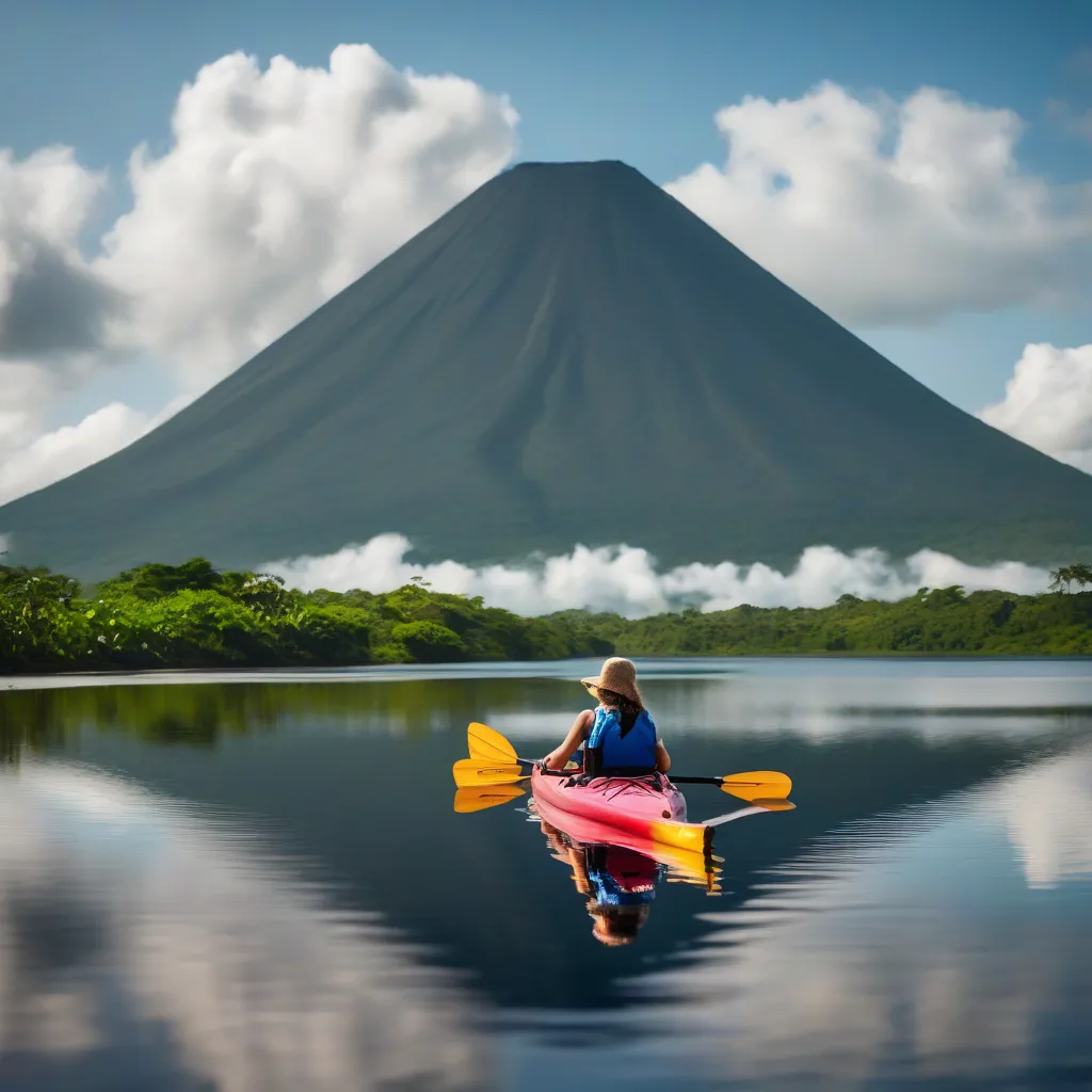 Kayaking on Lake Nicaragua