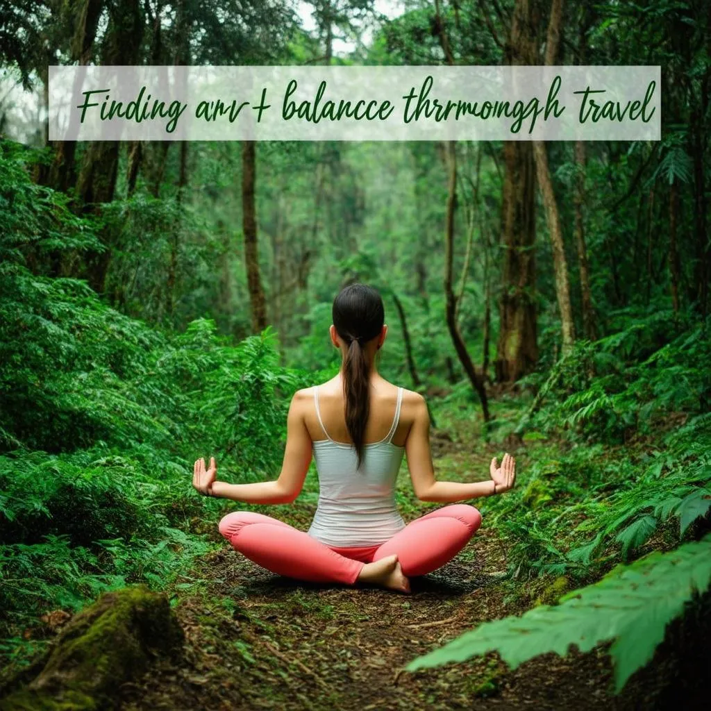 Woman Meditating in Nature