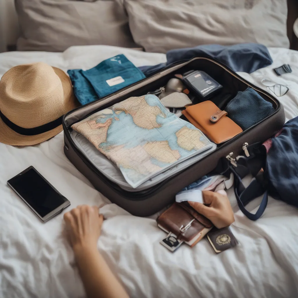 Woman Packing Suitcase