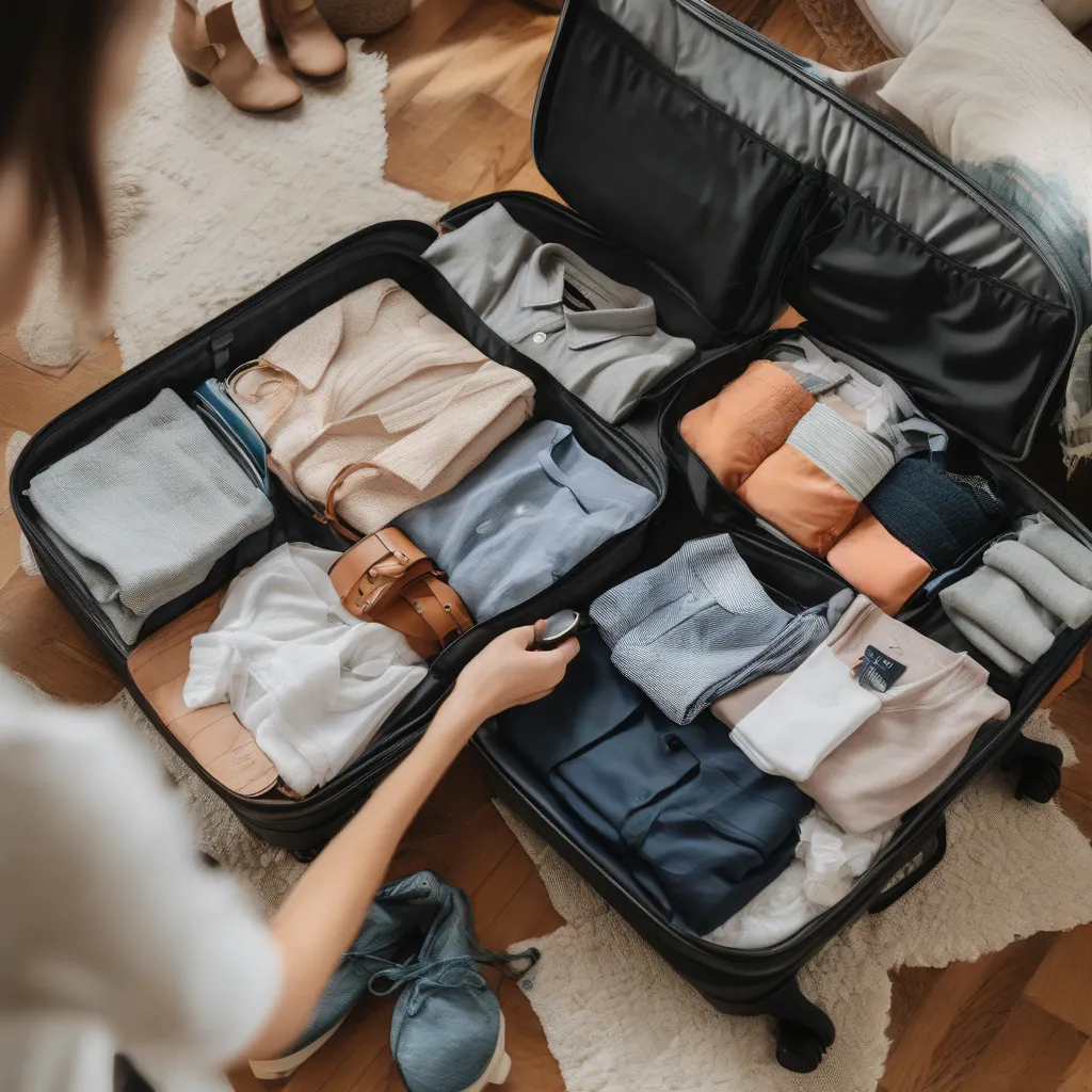 Woman Packing Suitcase