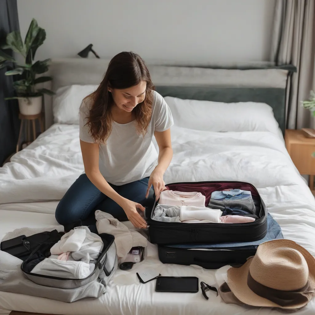 Woman Packing Suitcase