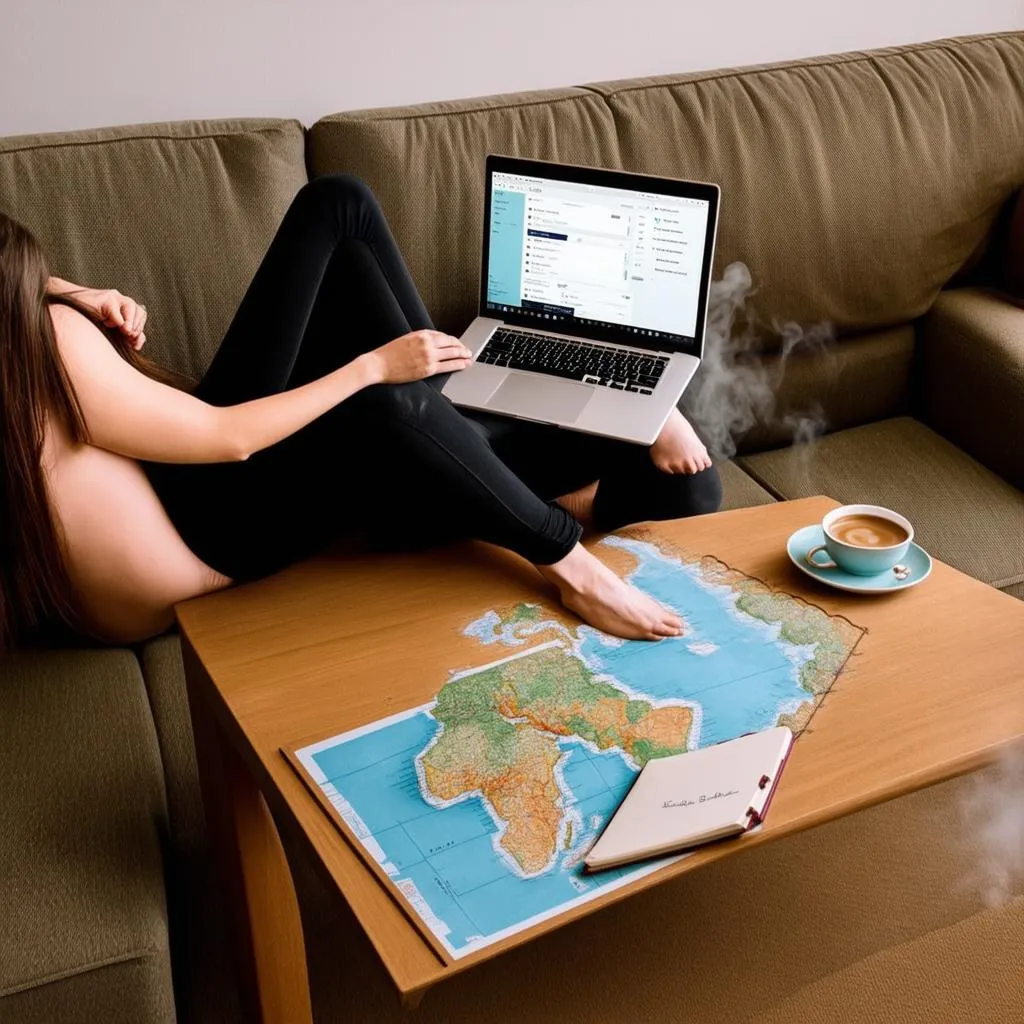 Woman Planning Trip