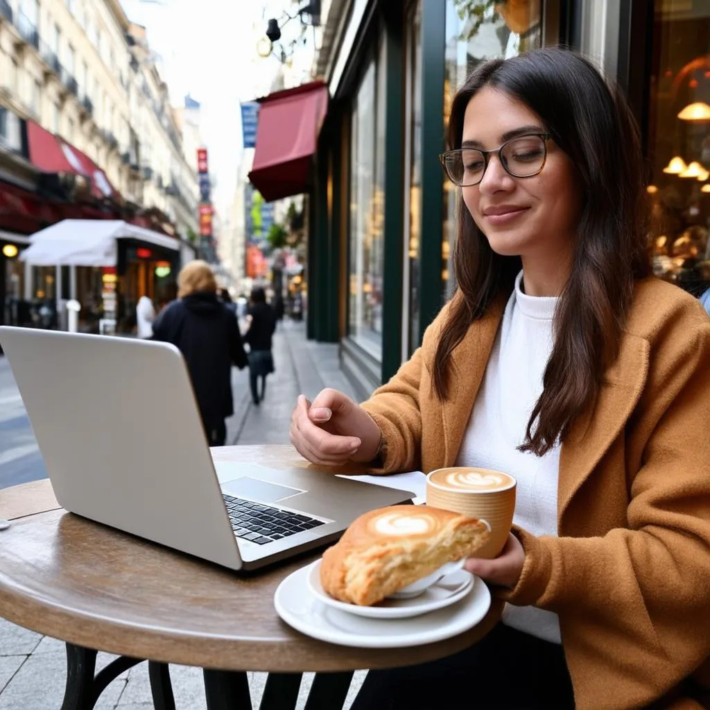 Woman Researching Travel Insurance