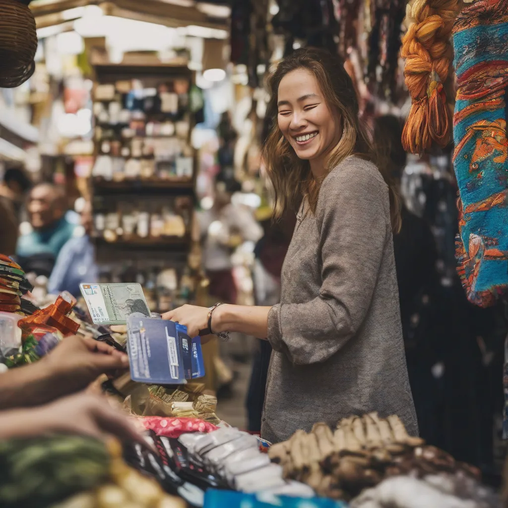 Using Amex Card at Souvenir Shop