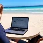 Working Remotely on the Beach