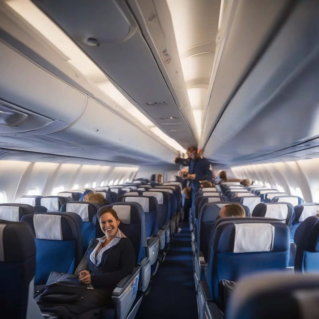 British Airways World Traveller Cabin