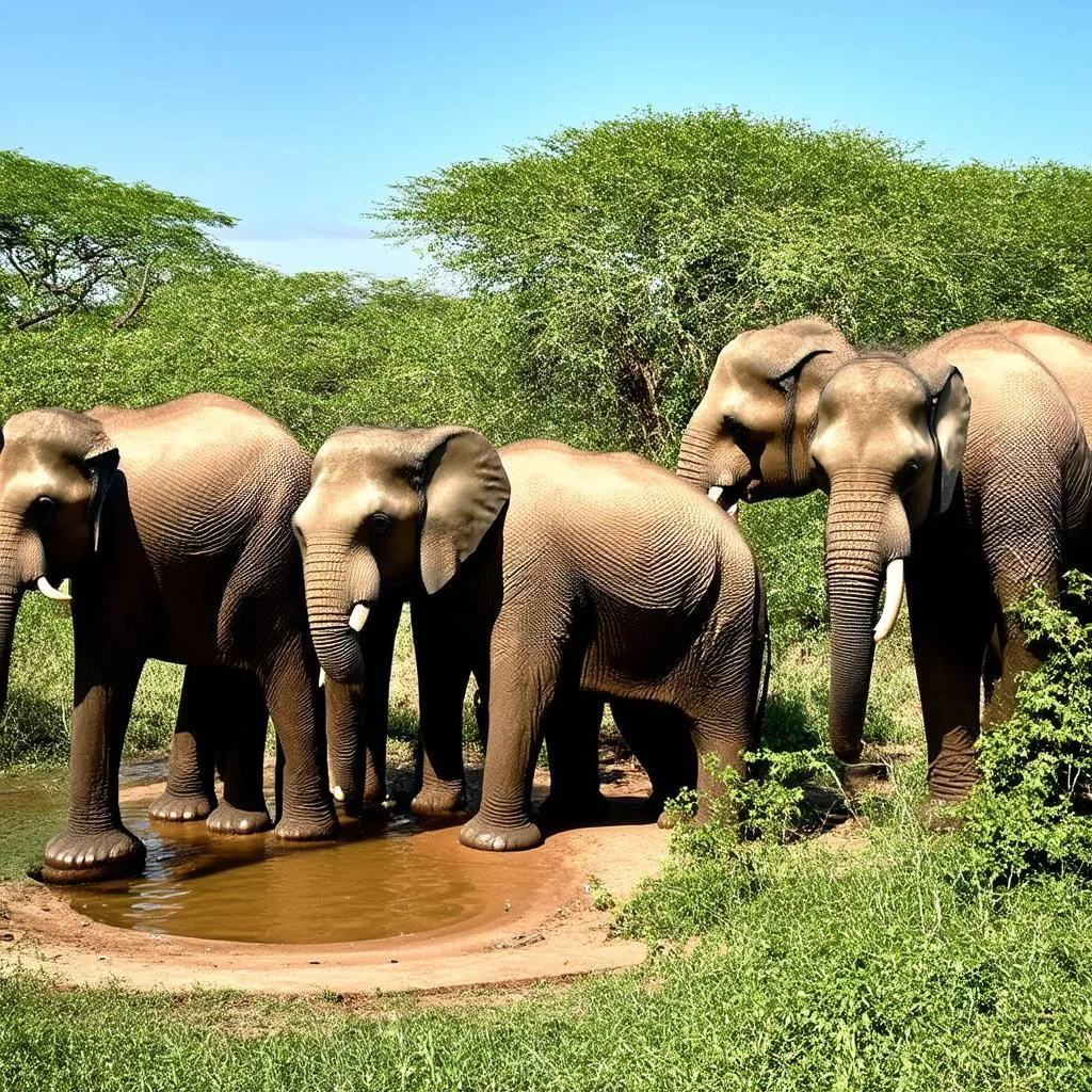 Elephants at Yankari National Park