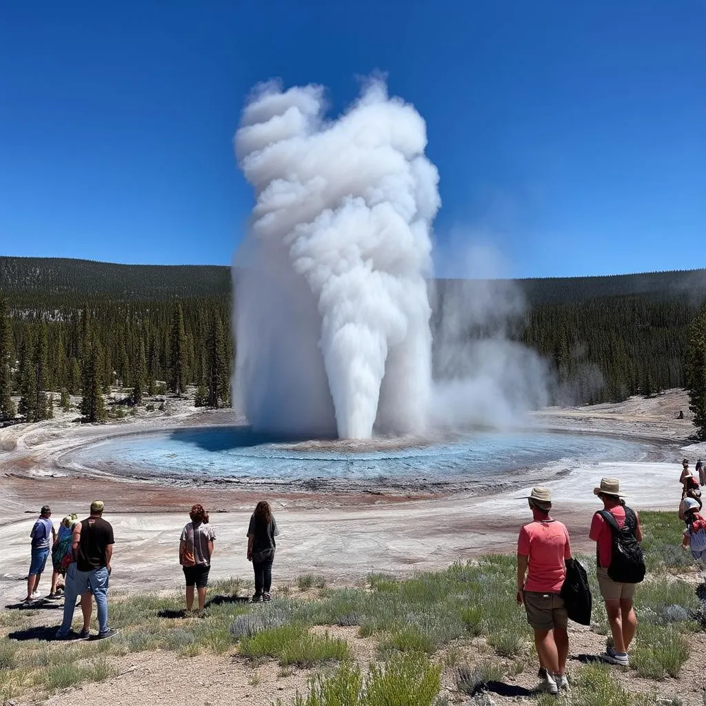 Yellowstone's Old Faithful Geyser