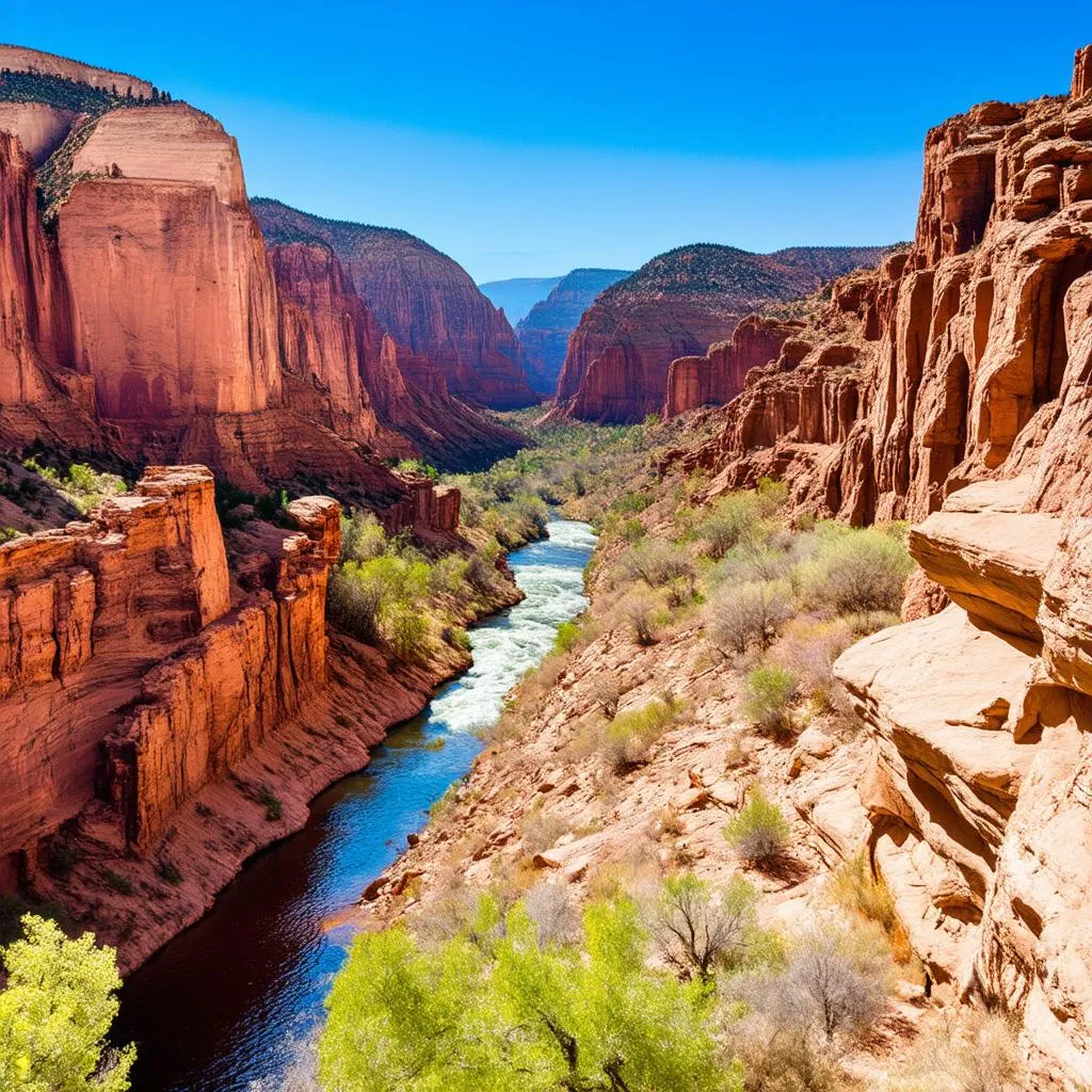 Panoramic View of Zion Canyon