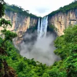 Majestic Angel Falls in Canaima National Park