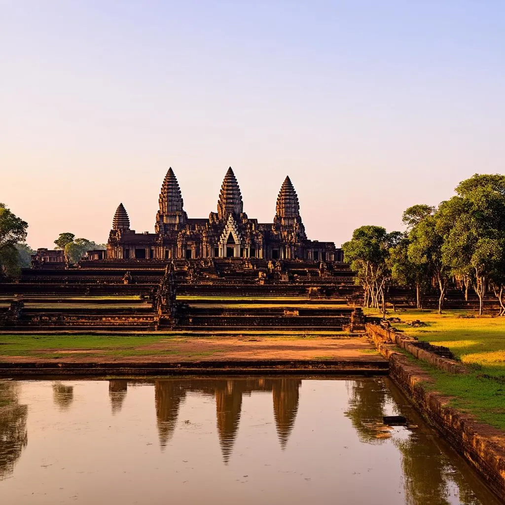 Sunrise over Angkor Wat in Cambodia